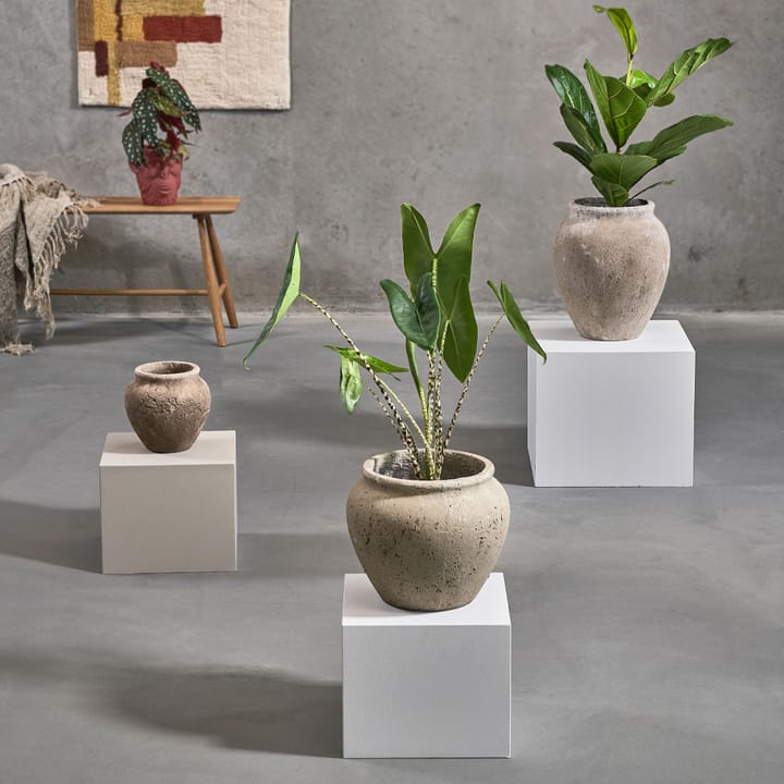 Loev krukke, Grå, medium Ø30.5 cm Villa Collection