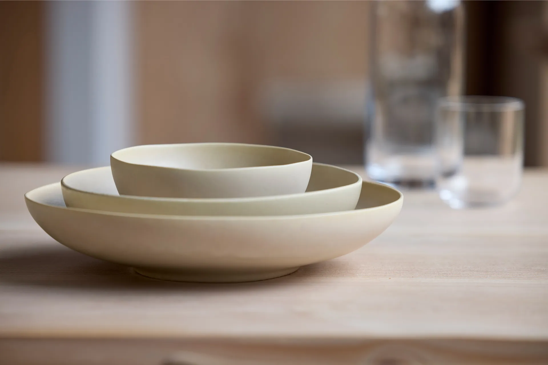 Shoku salatskål Ø28 cm, Beige Villa Collection