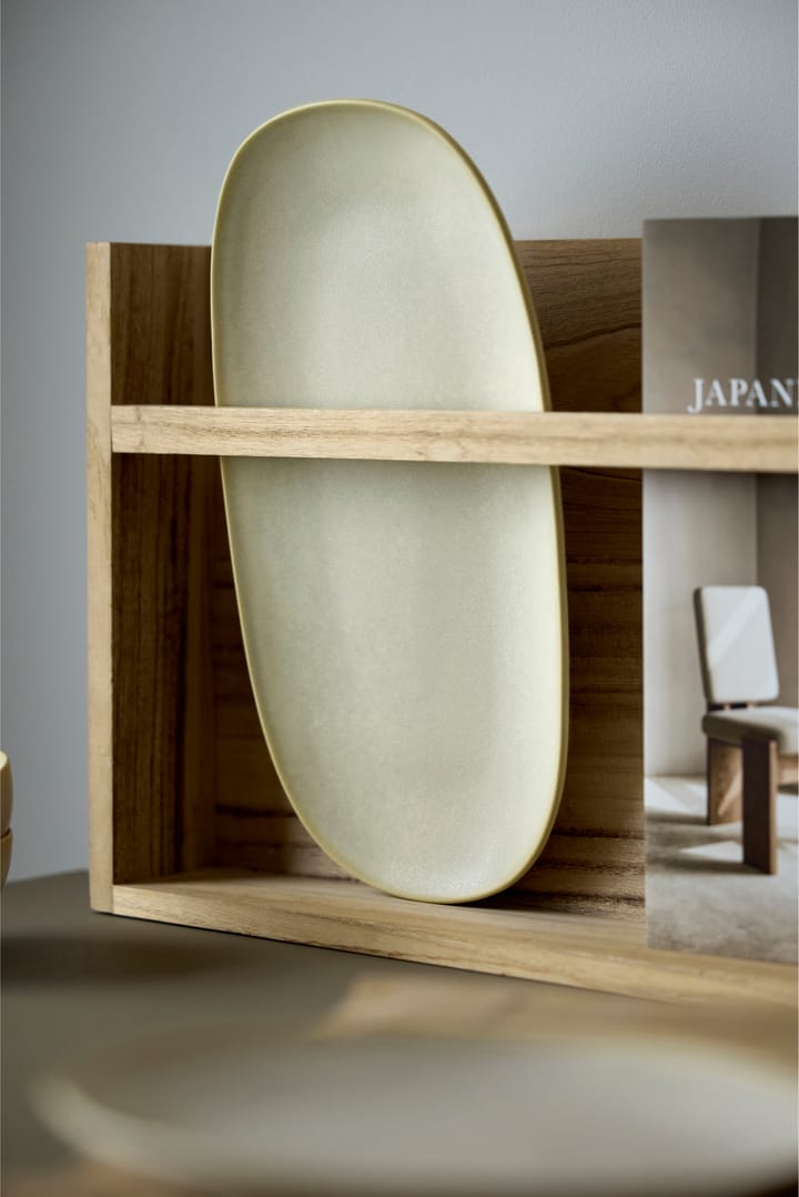 Shoku serveringsfad 18x34 cm, Beige Villa Collection