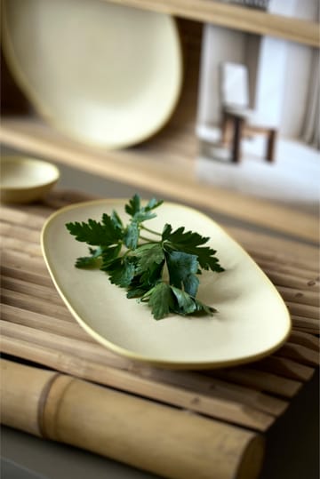 Shoku serveringsfad 18x34 cm - Beige - Villa Collection