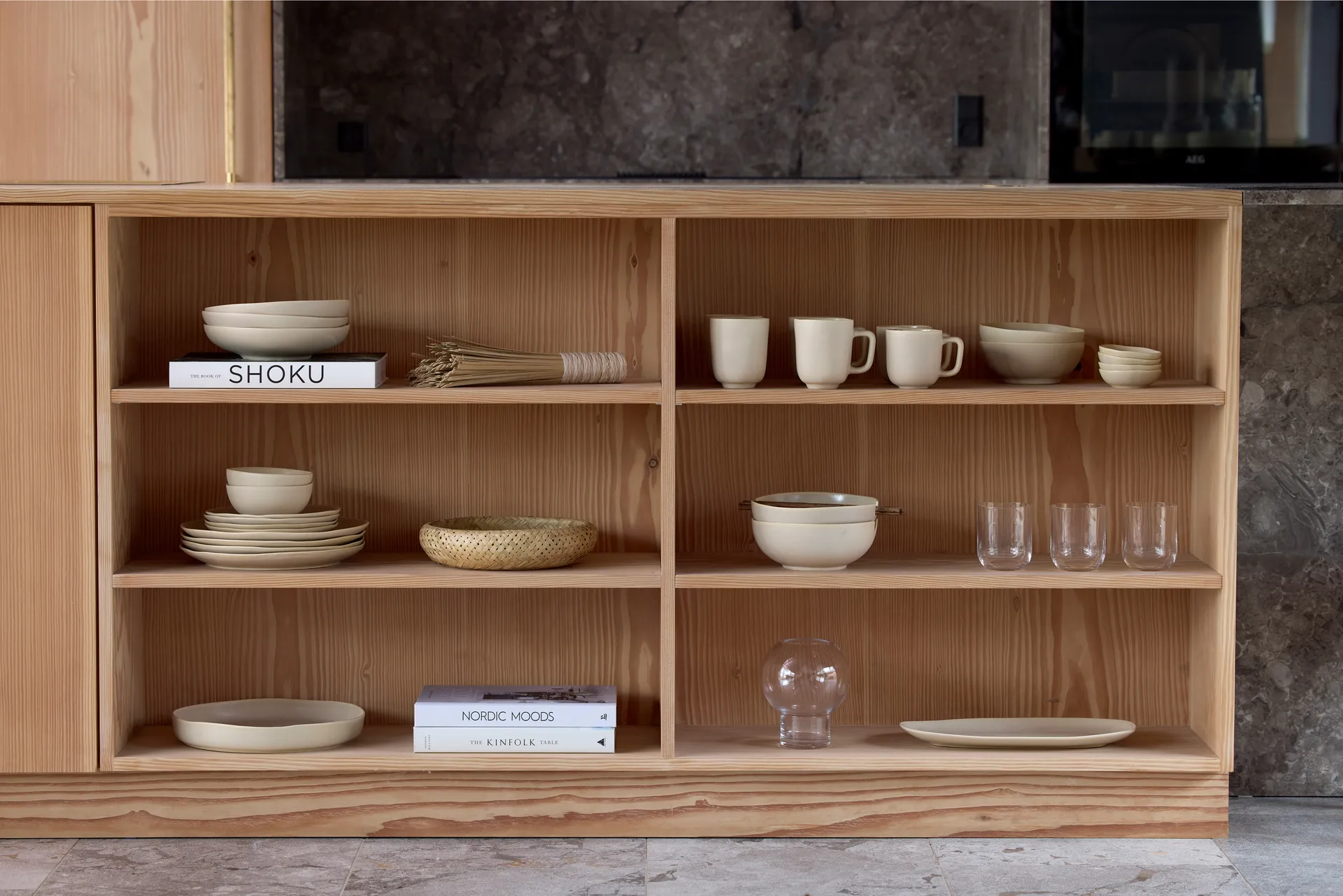 Shoku serveringsfad Ø28 cm, Beige Villa Collection