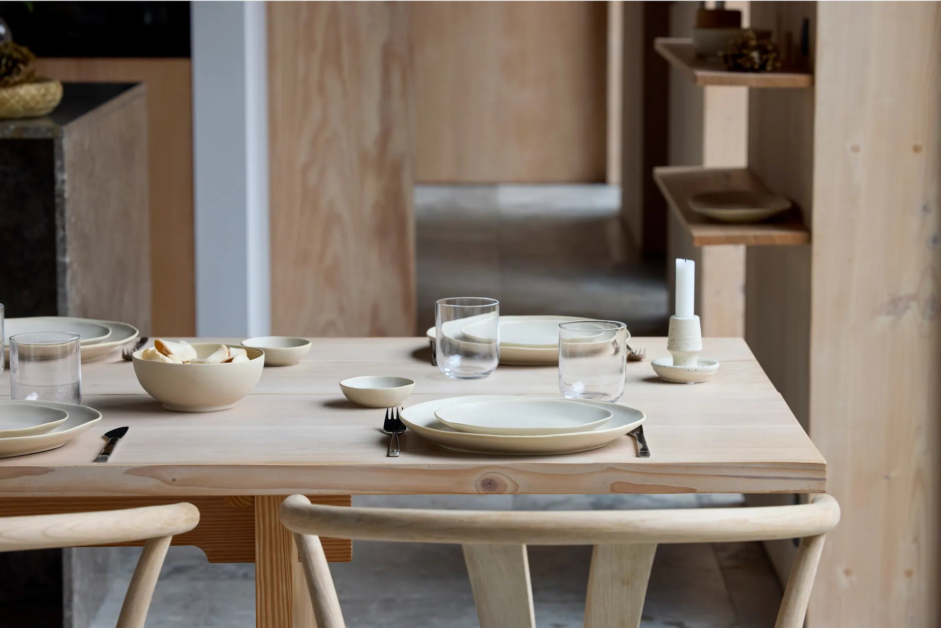 Shoku tallerken Ø27 cm, Beige Villa Collection