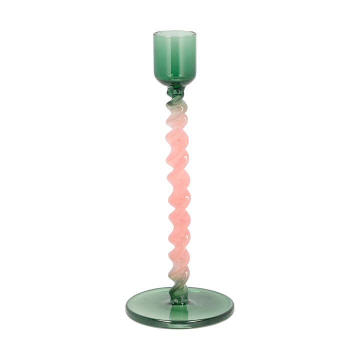 Styles lysestage 16,3 cm - Green-pink - Villa Collection