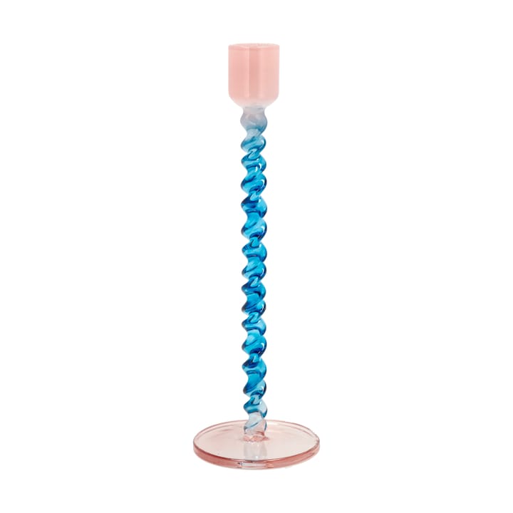Styles lysestage 20,3 cm - Blue-pink - Villa Collection