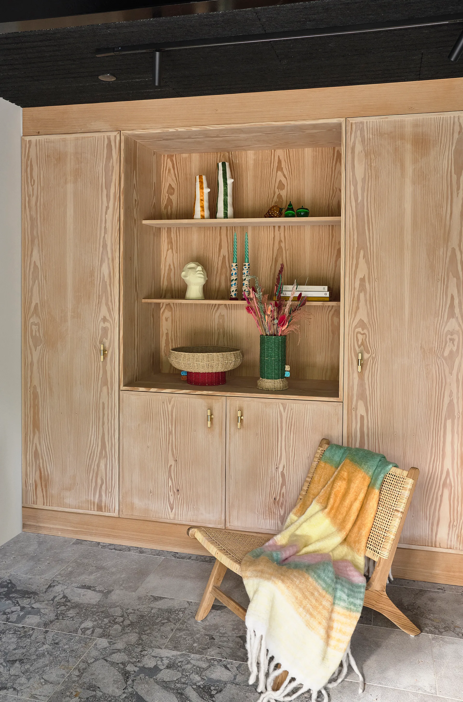 Styles lysestage pletter 21 cm, Pink/Green Villa Collection