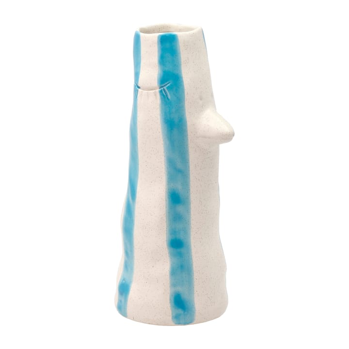 Styles vase med næb og øjenvipper 26 cm - Blue - Villa Collection
