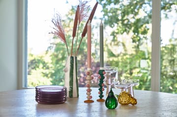 Styles vase med næb og øjenvipper 26 cm - Green - Villa Collection