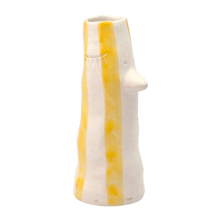 Styles vase med næb og øjenvipper 26 cm - Yellow - Villa Collection