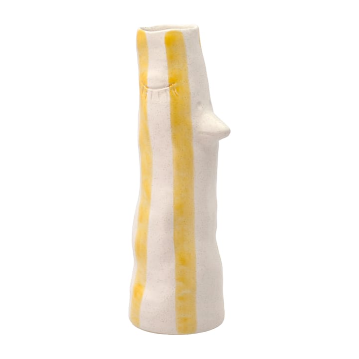 Styles vase med næb og øjenvipper 34 cm - Yellow - Villa Collection