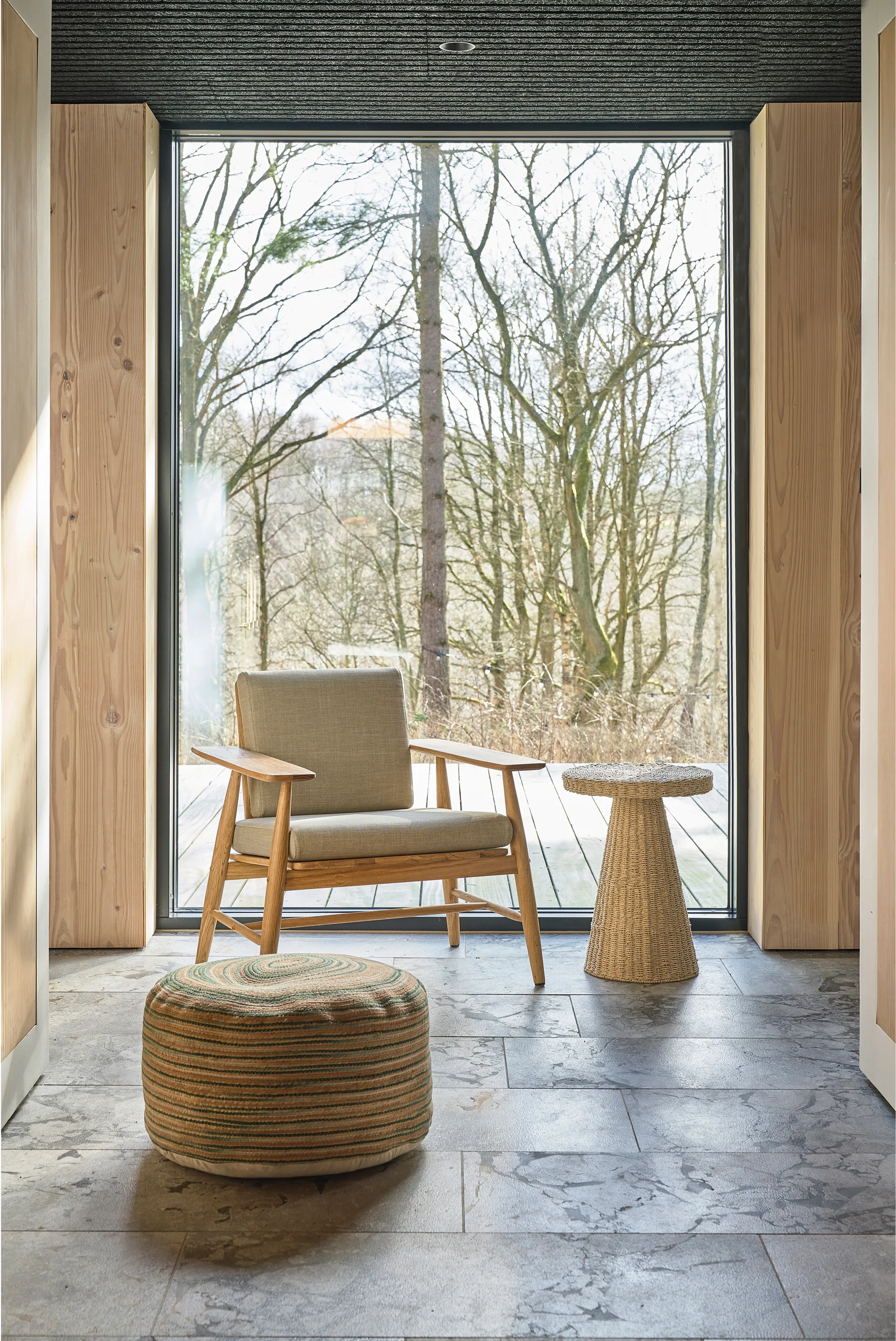 Vem puf 30x60 cm, Green-nature-pink Villa Collection