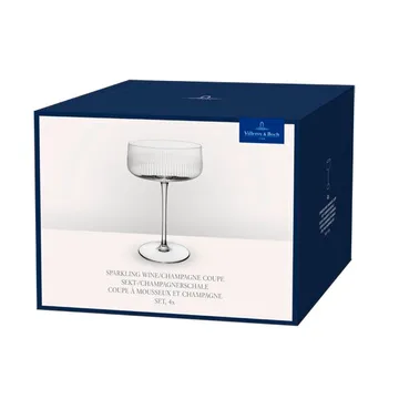 Afina champagnecoupeglas - Transparent, 12 cl, 4-pak - Villeroy & Boch