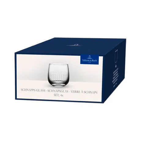 Afina snapseglas, Transparent, 4 cl, 4-pak Villeroy & Boch