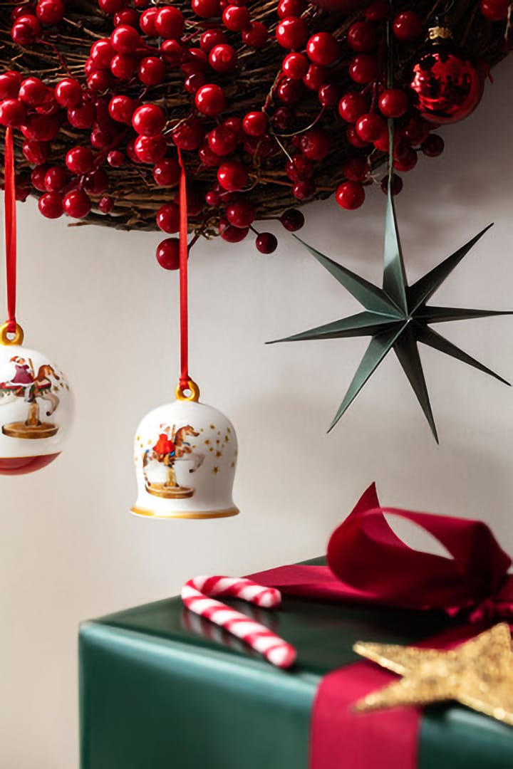 Annual Christmas Edition bjælde, Hvid-rød Villeroy & Boch