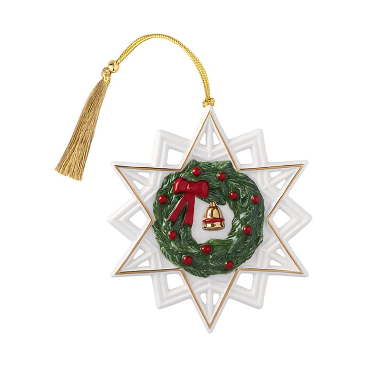 Christmas Classics juleophæng stjerne - Hvid-grøn - Villeroy & Boch