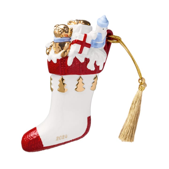 Christmas Classics juleophæng støvle - Hvid-rød - Villeroy & Boch