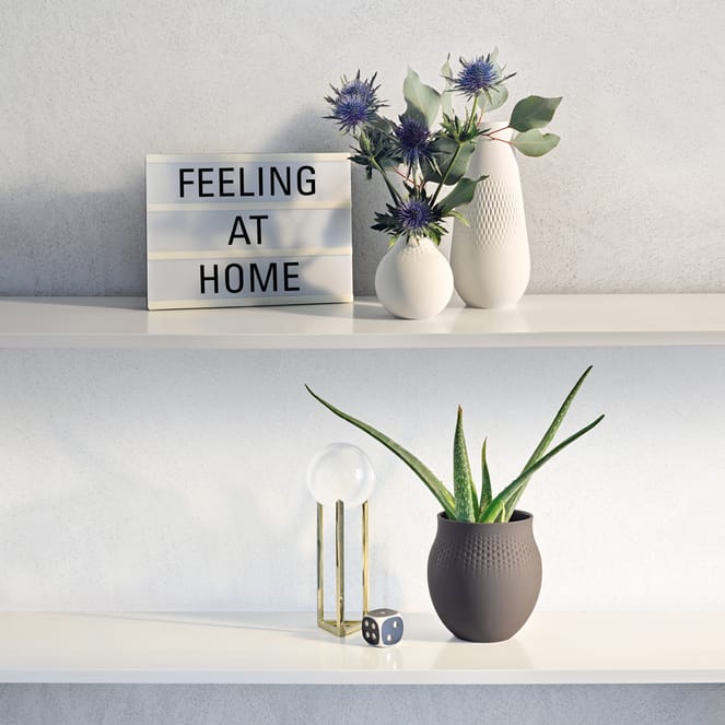 Collier Blanc Carre vase, Høj Villeroy & Boch