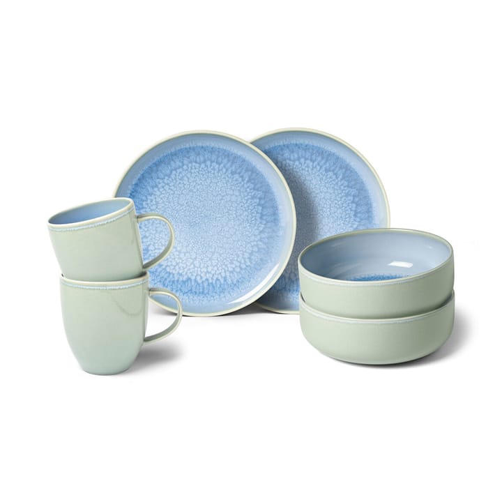 Crafted Blueberry morgenmadssæt 6 dele - Turkis - Villeroy & Boch