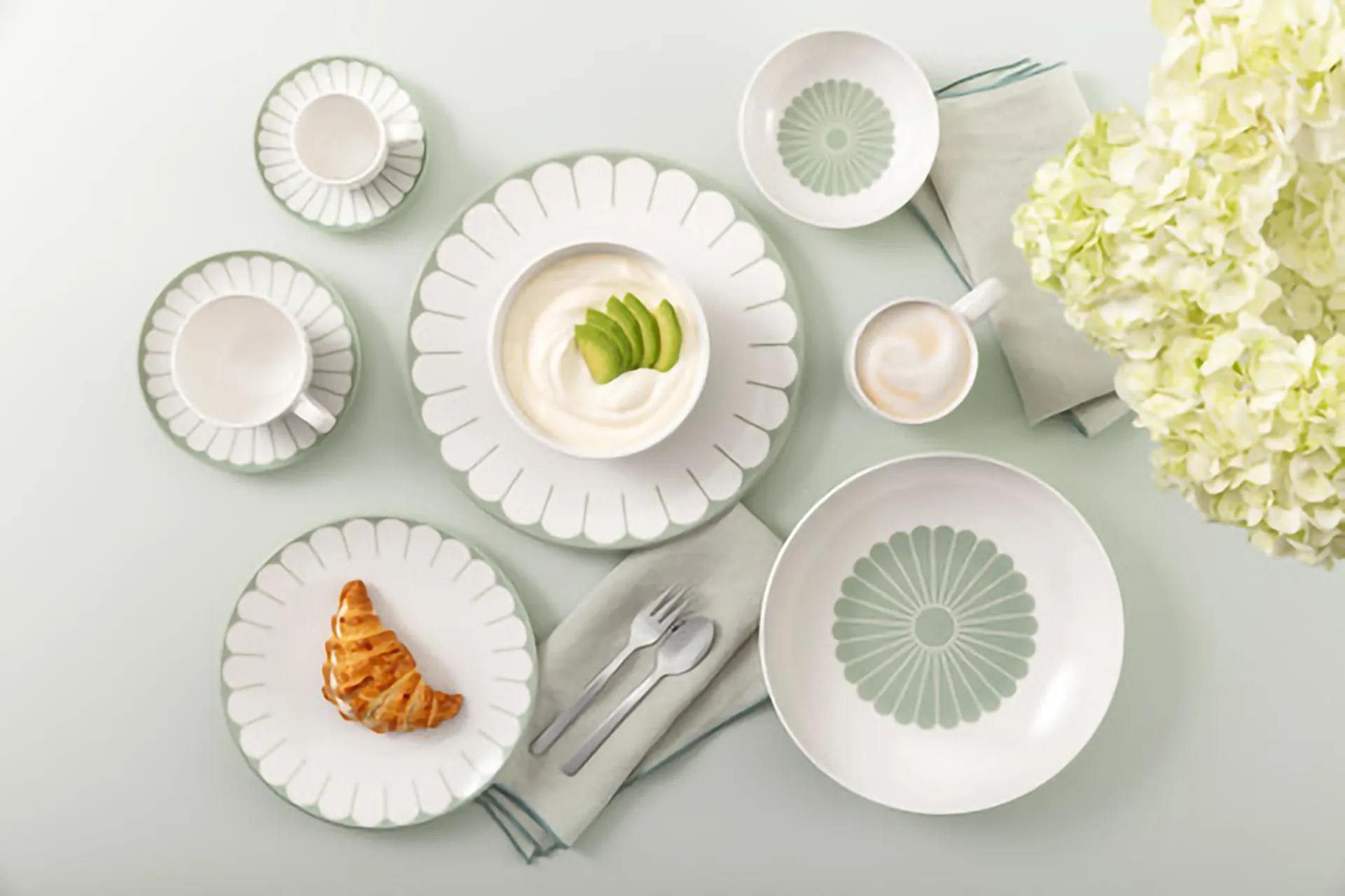 Fleu fad til espressokop Ø11,7 cm, White-green Villeroy & Boch