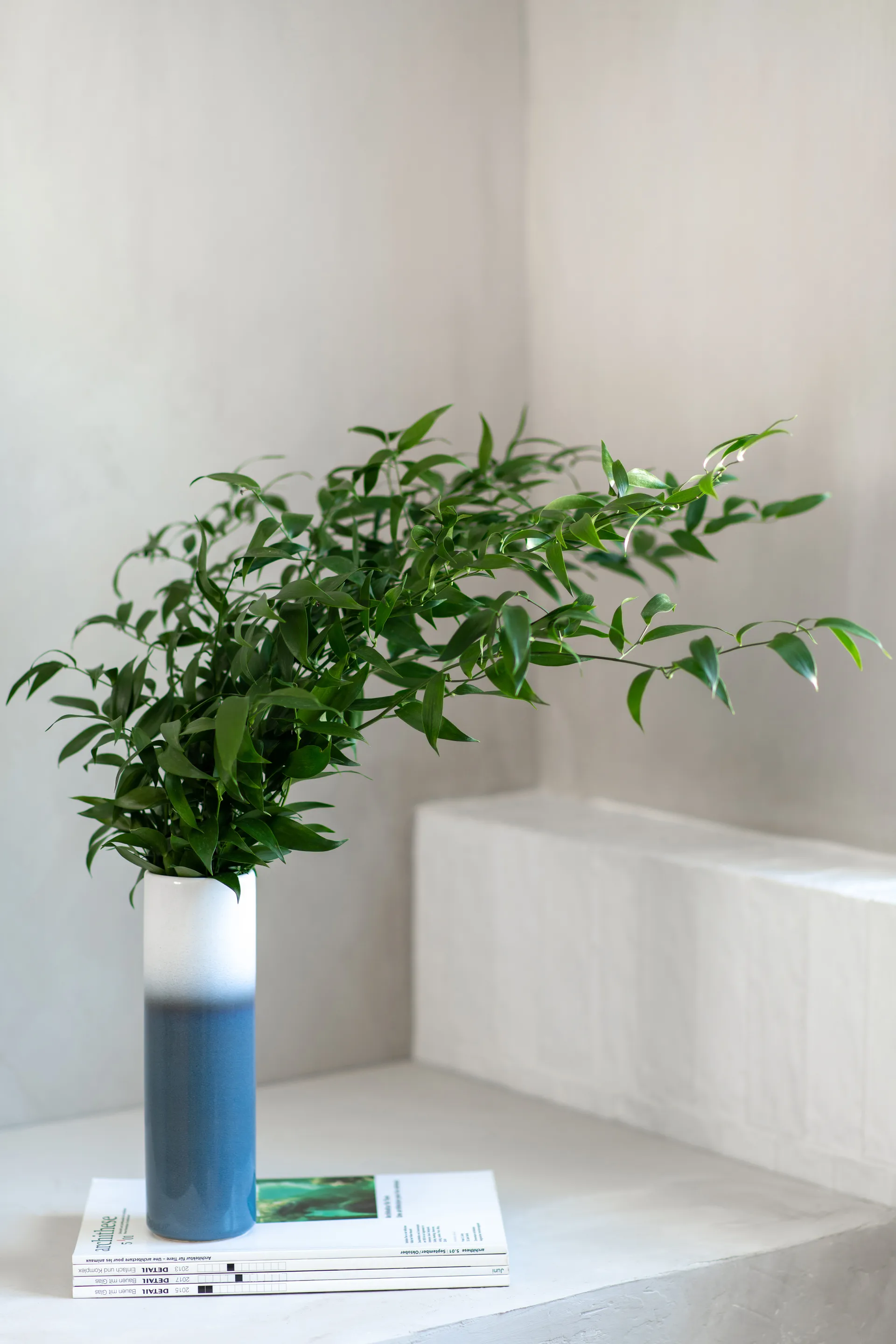 Lave Home cylinder vase 25 cm, Blå/Hvid Villeroy & Boch