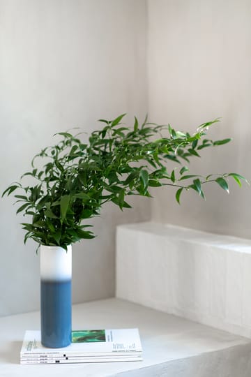 Lave Home cylinder vase 25 cm - Blå/Hvid - Villeroy & Boch