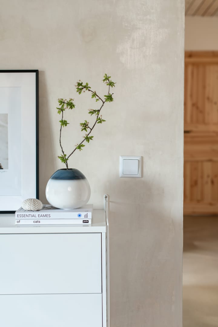 Lave Home egg-shaped vase 13 cm, Blå/Hvid Villeroy & Boch