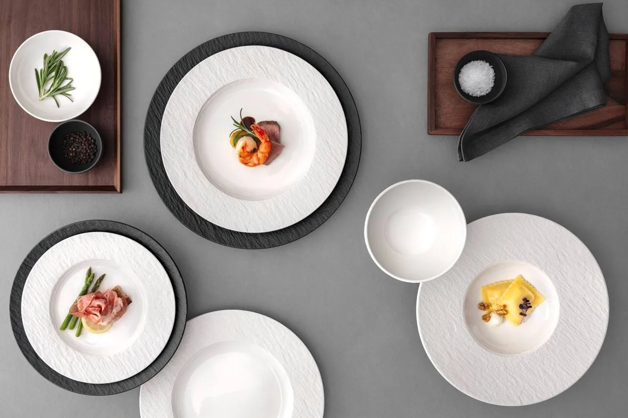 Manufacture Ice tallerken, Hvid, Ø21,7 cm Villeroy & Boch