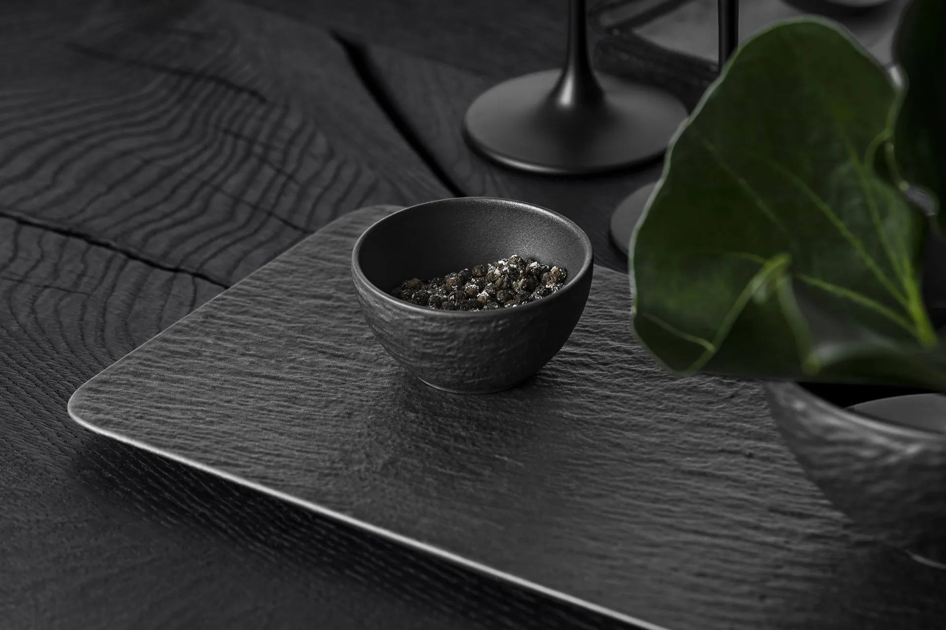 Manufacture Rock dipskål Ø8 cm, Sort Villeroy & Boch