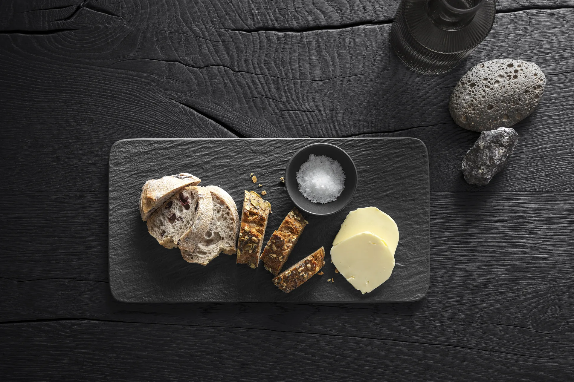 Manufacture Rock serveringsfad 18x35 cm, Sort Villeroy & Boch