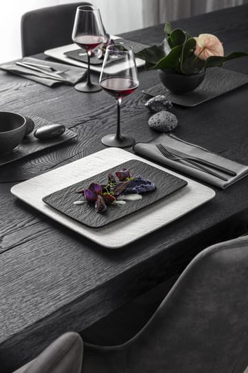 Manufacture Rock tallerken 17x28 cm - Sort - Villeroy & Boch