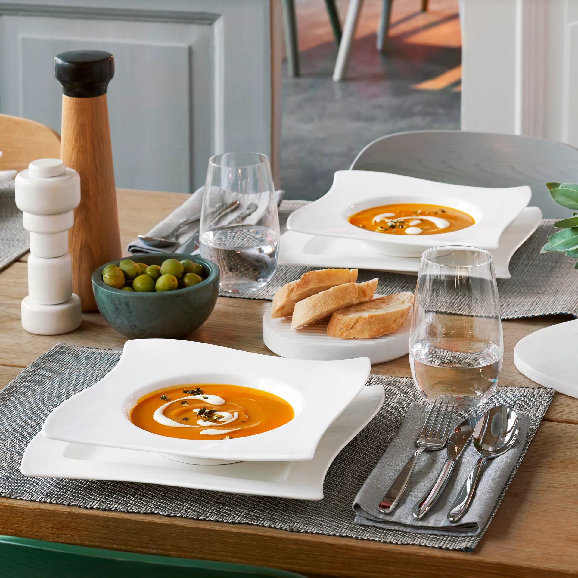 NewWave serveringsfad 34x34 cm, Hvid Villeroy & Boch