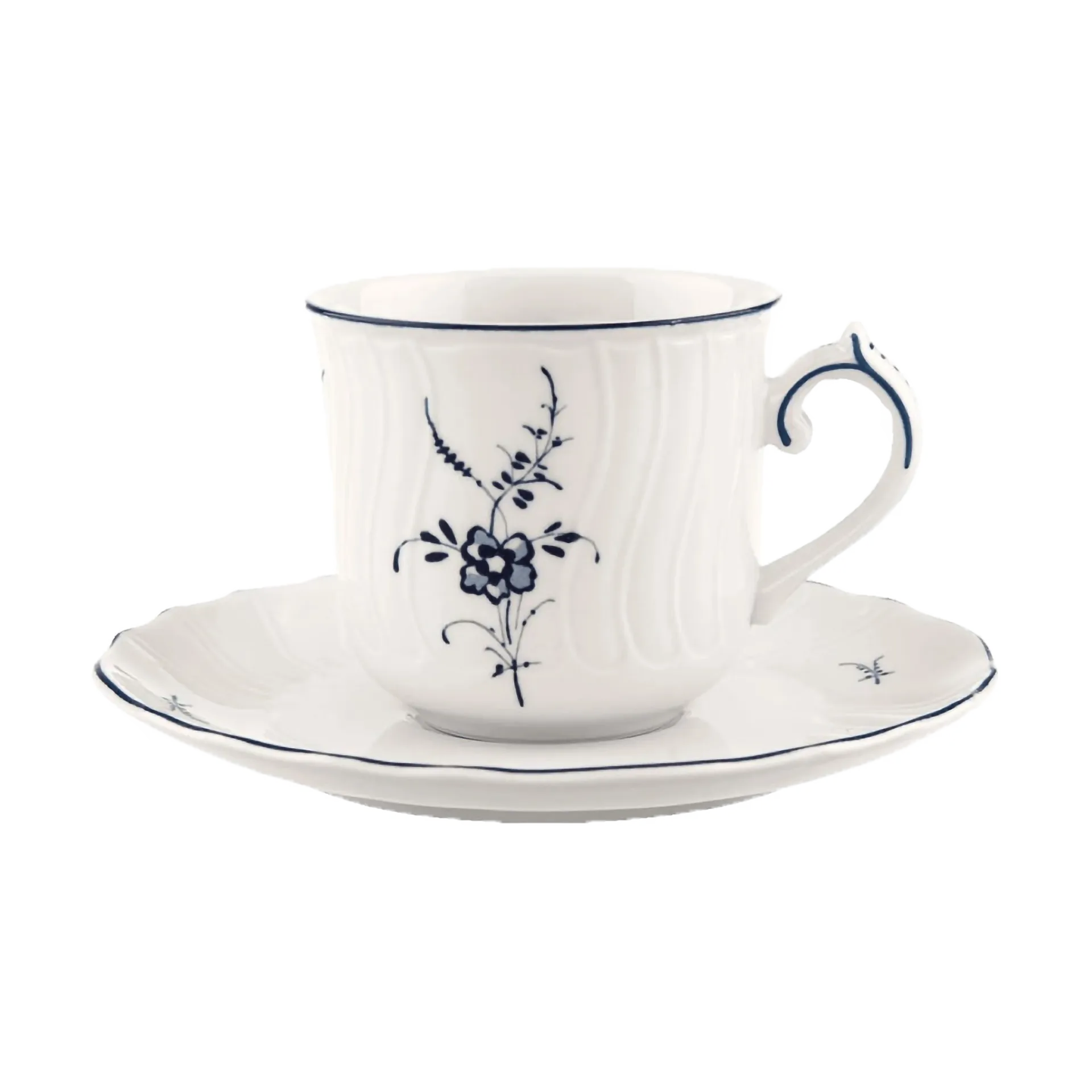 Old Luxembourg kop med underkop 12 cl, Hvid Villeroy & Boch