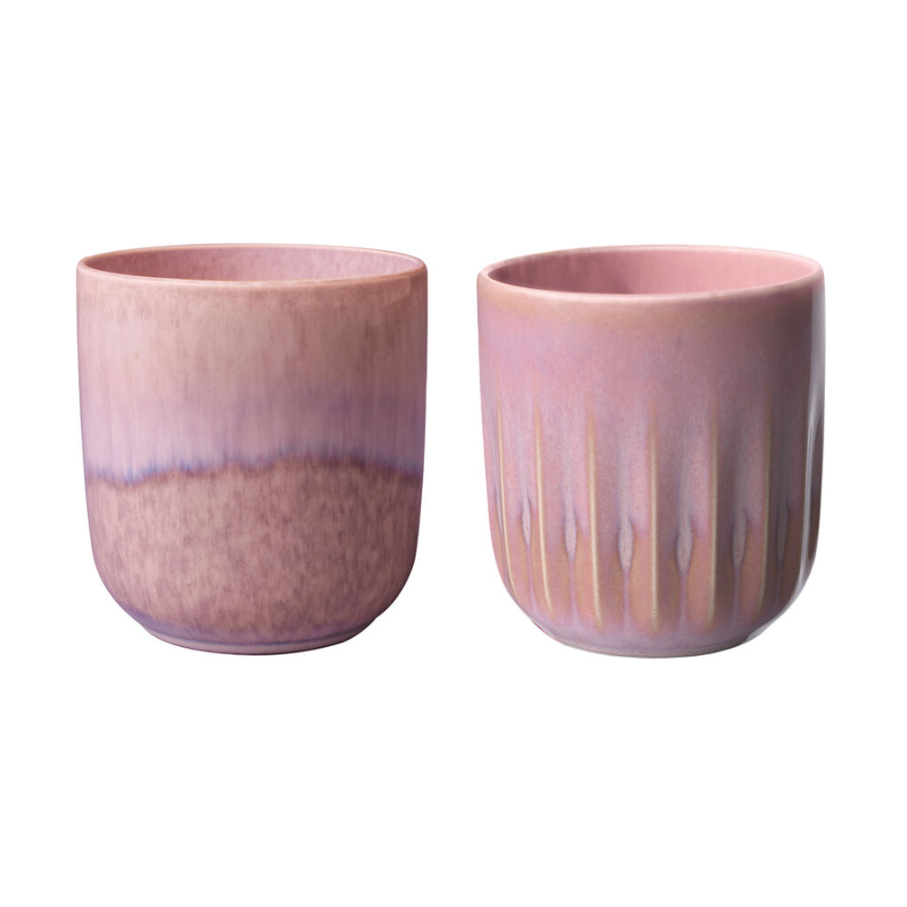 Villeroy & Boch Perlemor krus 29 cl 2-pak Coral | Skandinavisk Design | Kaffekopper | Flerfarvet