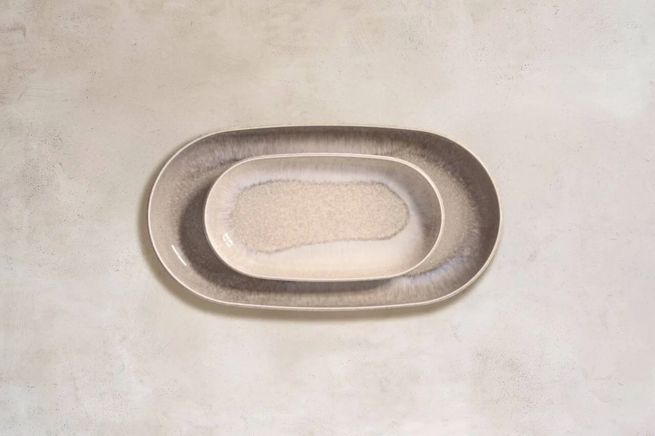 Perlemor Sand serveringsfad, Beige, 34x20 cm Villeroy & Boch
