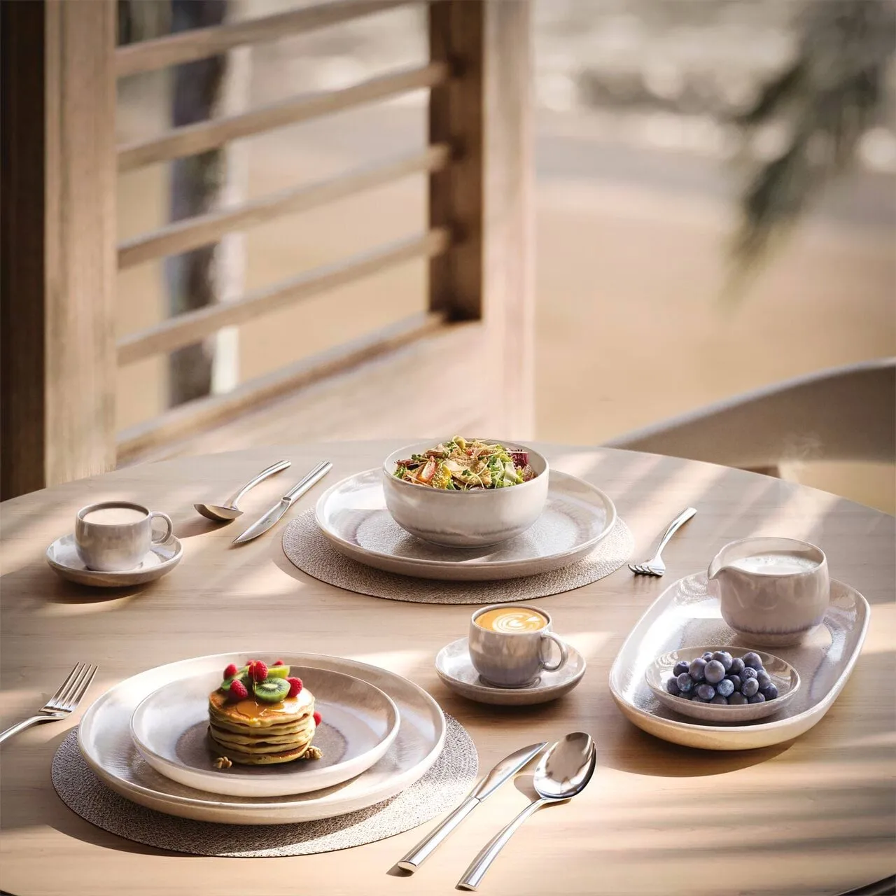 Perlemor Sand serveringsfad, Beige, 34x20 cm Villeroy & Boch