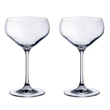Purismo skålformet champagneglas 2-pakke, Klar Villeroy & Boch