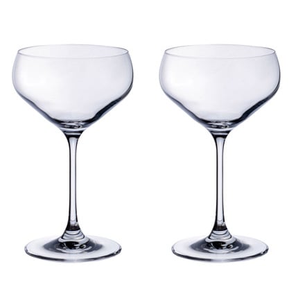 Villeroy & Boch Purismo skålformet champagneglas 2-pakke Klar