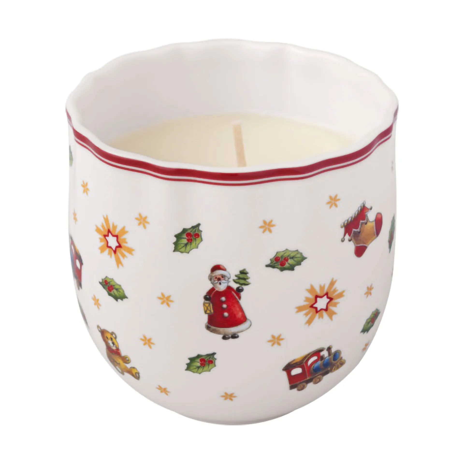 Toy's Delight duftlys, Hvid-rød Villeroy & Boch