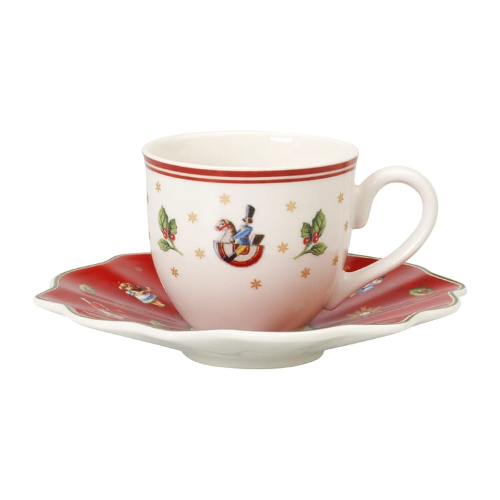 Toy's Delight espressokop med underkop - Hvid/Rød - Villeroy & Boch