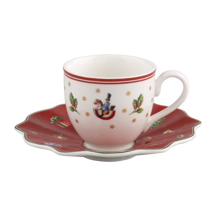 Toy's Delight espressokop med underkop, Hvid/Rød Villeroy & Boch