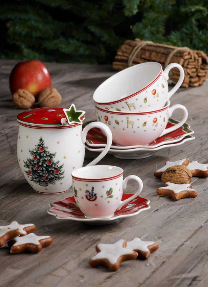 Toy's Delight espressokop med underkop, Hvid/Rød Villeroy & Boch