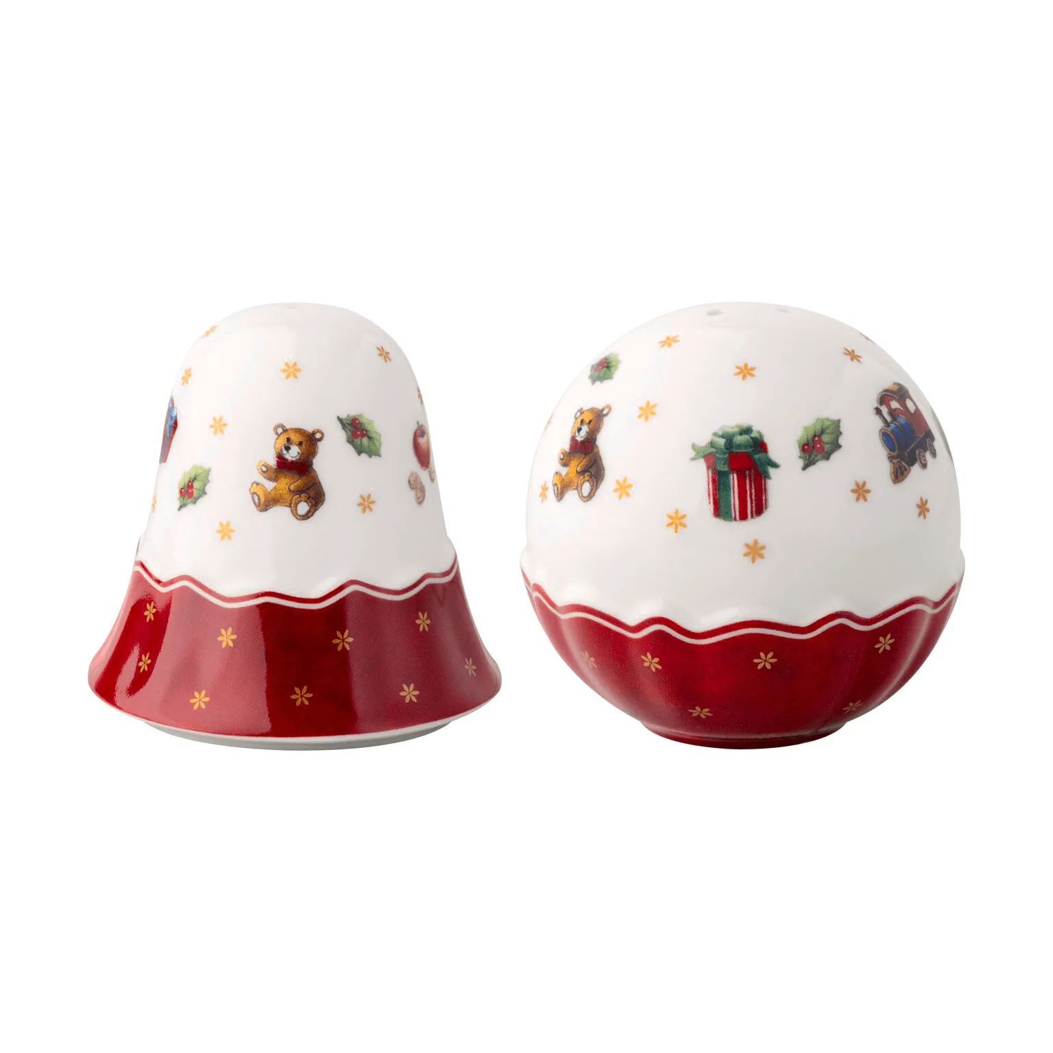 Villeroy & Boch Toy's Delight salt og peberkar Hvid-rød, 2 dele