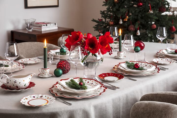 Toy's Delight sovsekande 50 cl med underkop, Hvid-rød Villeroy & Boch