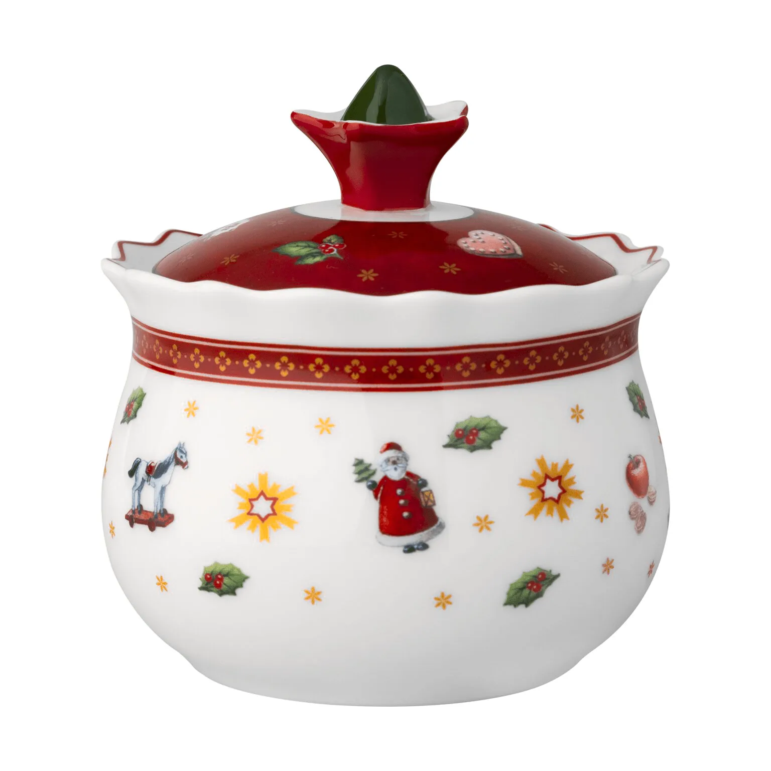 Villeroy & Boch Toy's Delight syltetøjsglas Hvid-rød, 26 cl
