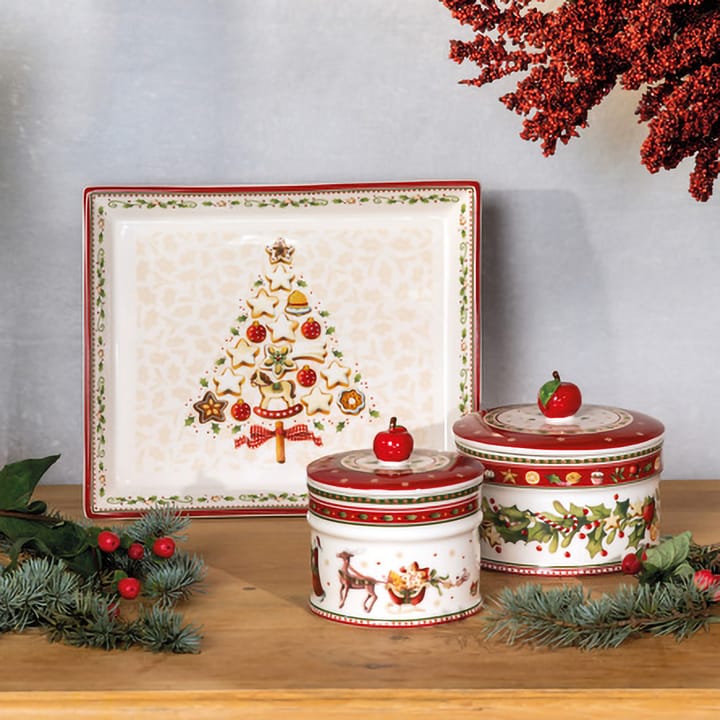 Winter Bakery kagedåse M 0,55 L, Hvid-rød Villeroy & Boch