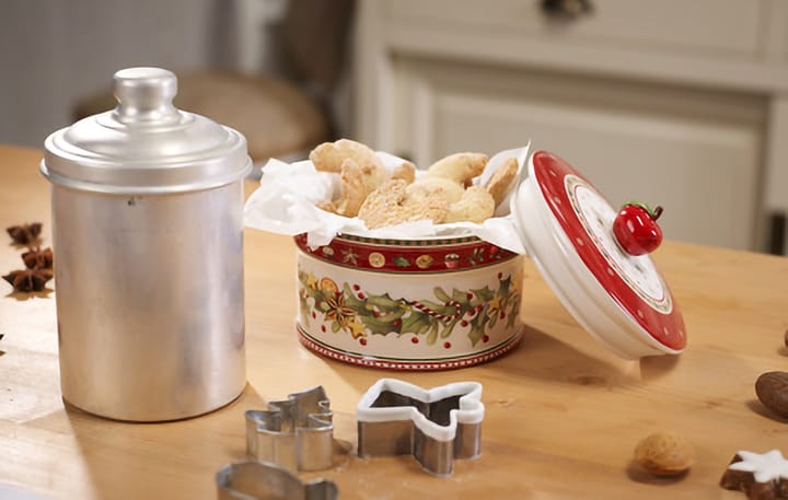 Winter Bakery kagedåse M 0,55 L, Hvid-rød Villeroy & Boch