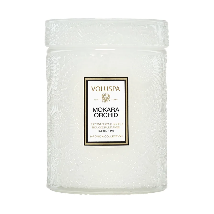 Japonica duftlys i glas 50 timer, Mokara Orchid Voluspa