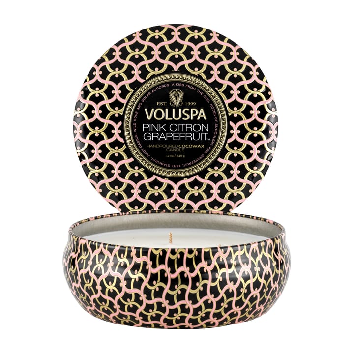 Maison Blanc 3-wick Tin duftlys 40 timer - Pink Citron Grapefruit - Voluspa