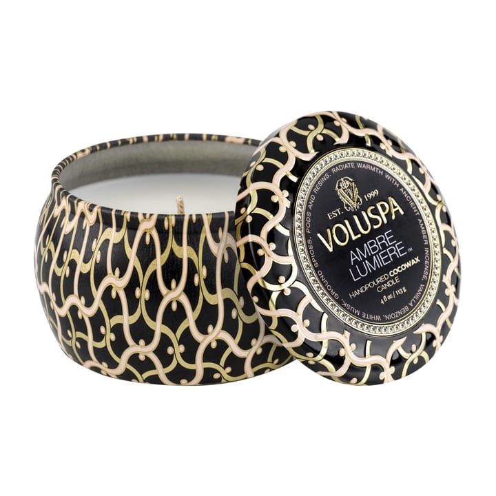 Maison Noir Mini Tin duftlys timer - Ambre Lumiere - Voluspa