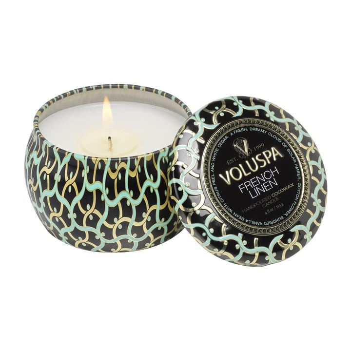 Maison Noir Mini Tin duftlys timer - French Linen - Voluspa