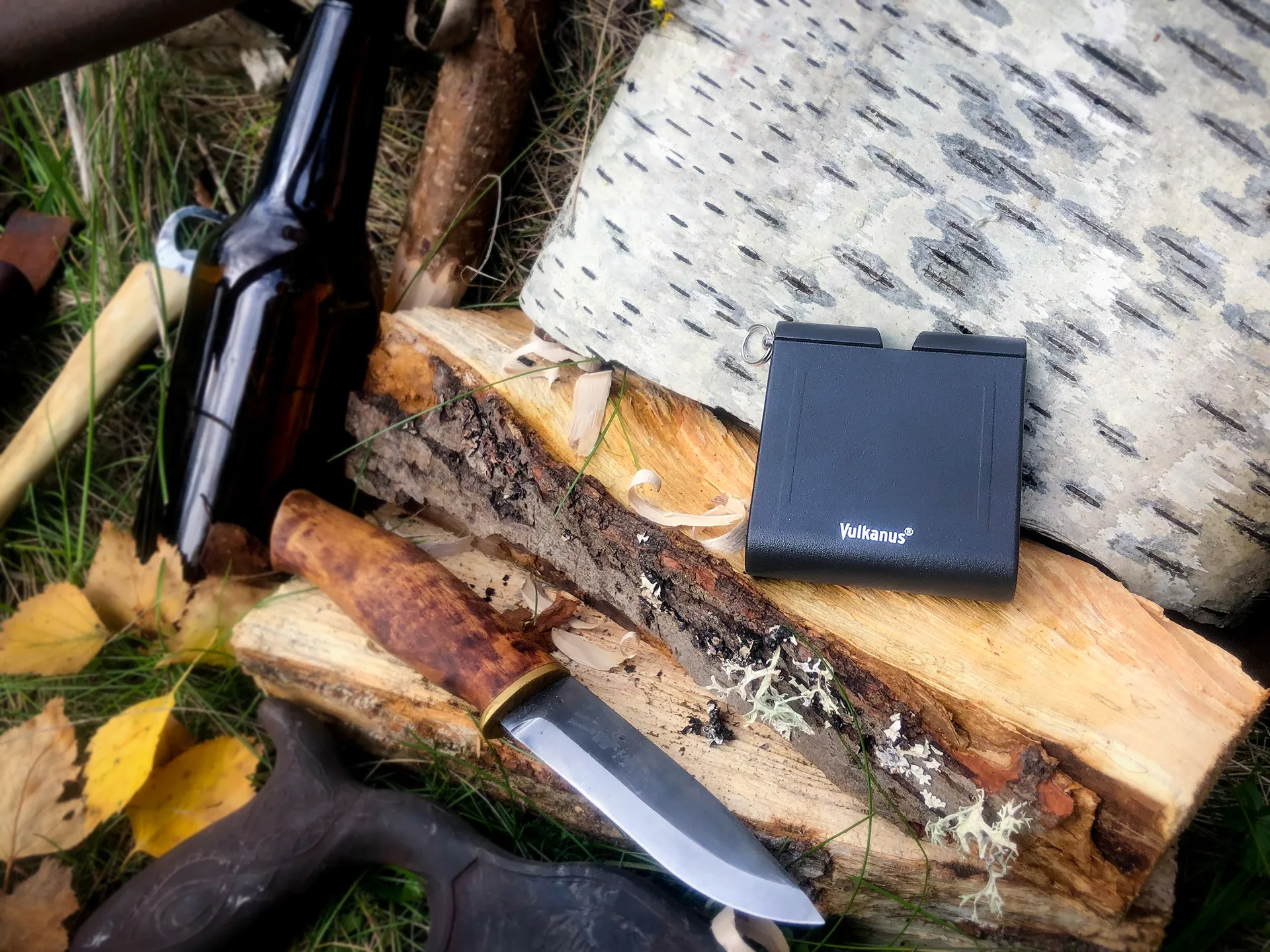 Vulkanus Pocket knivsliber basic, Sort Vulkanus